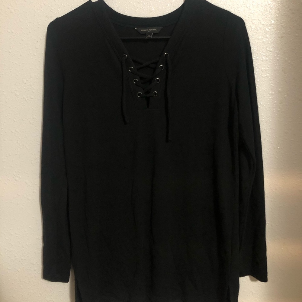 Banana Republic Lace-Up Sweater
